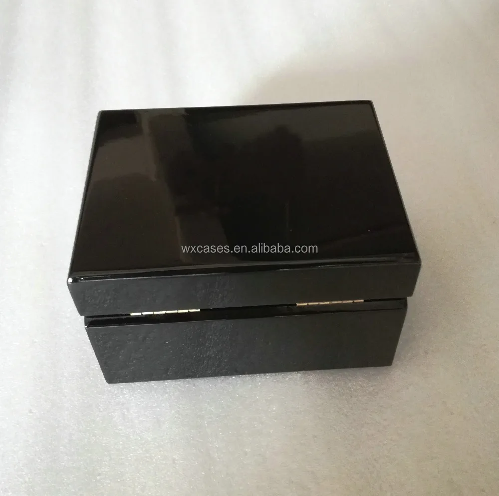 luxury wooden box watch wooden watch box black custom logo  for single watch hot sell From Nanhai,Foshan,Guangdong,China
