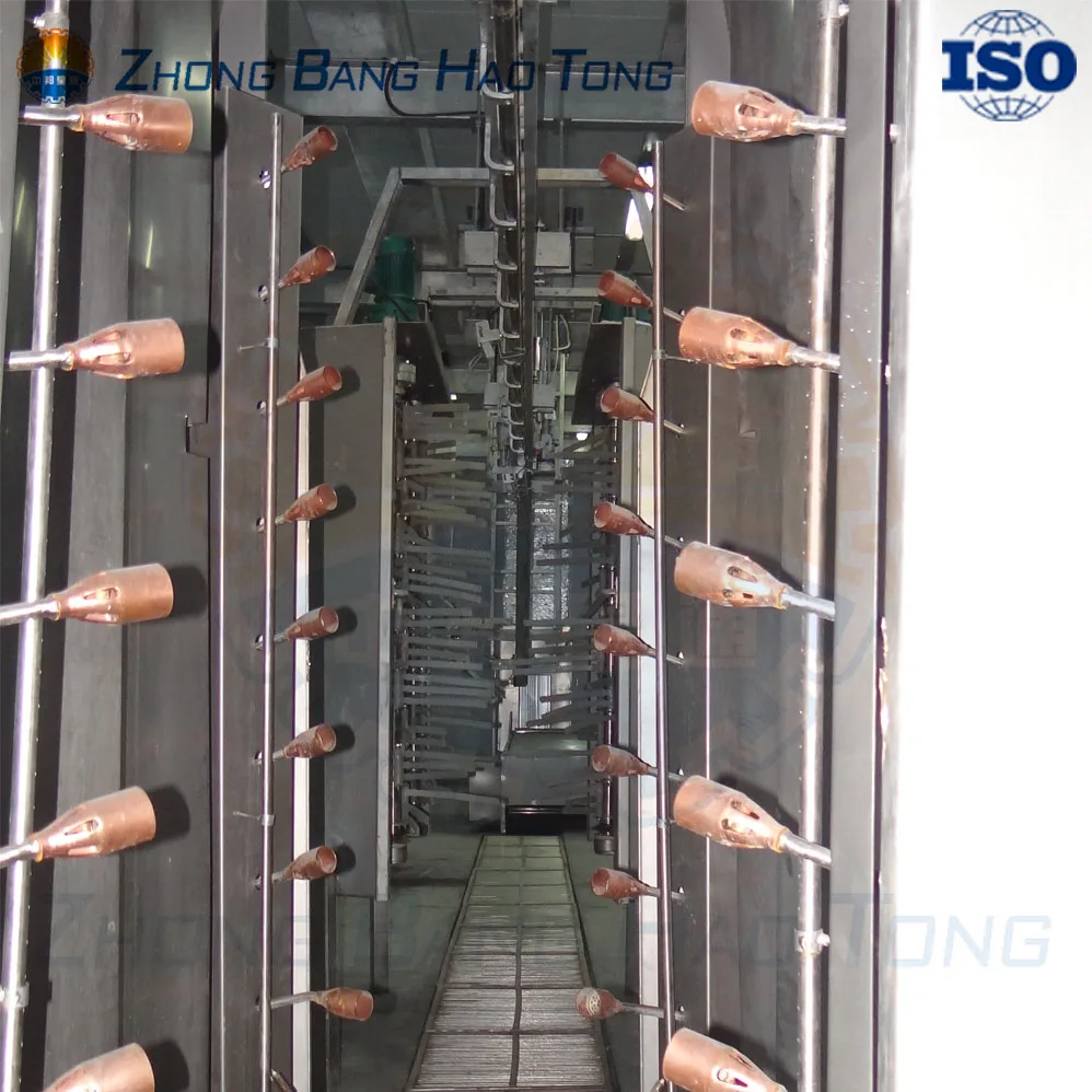 Automatic pig carcass singeing machine used for pig hair removal