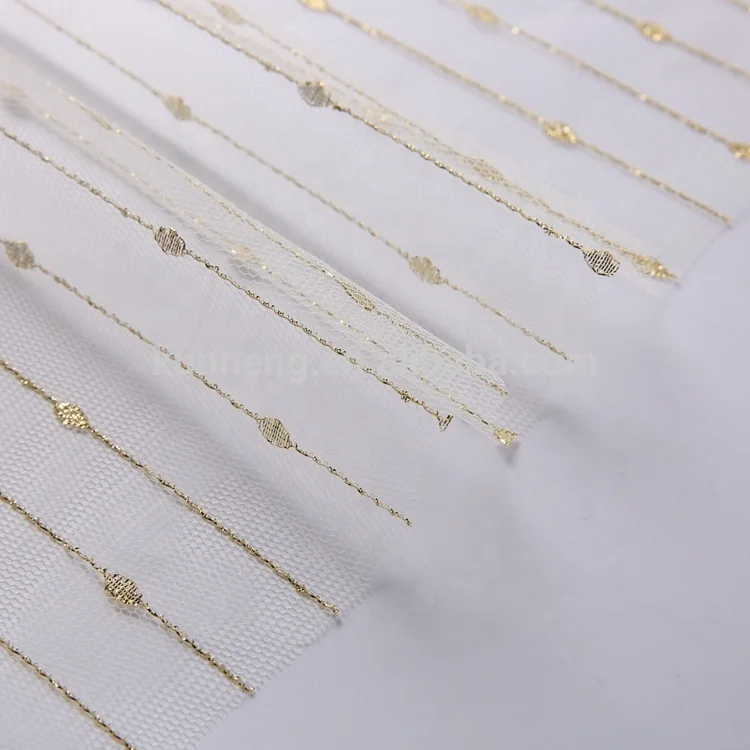 
wholesale ripstop glitter mesh teal and gold mexico 100% nylon net Venice lace fabric per meter 