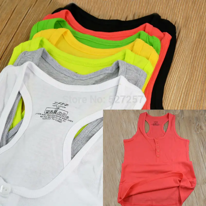 Best Selling Women Button Waistcoat Bodycon T-Shirt Summer Sleeveless Vest Sexy Tank Top