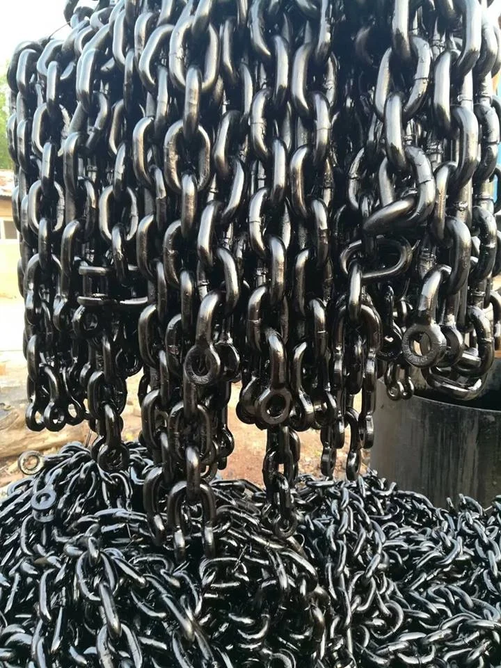 G80 Lifting Chains 80 Grade blackened for hand chain blocks or electric chain blocks