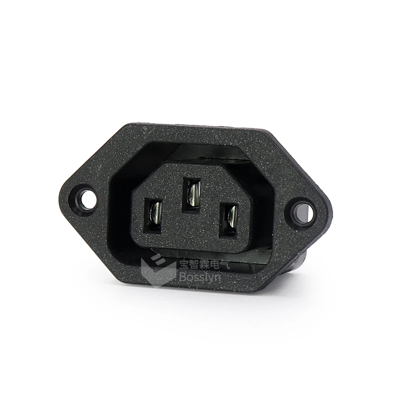 IEC C13 PCB Mount Female Power Jack Socket Connector