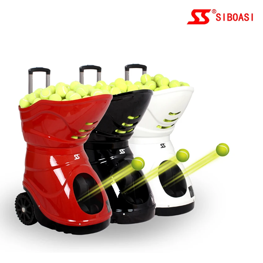 
Hot selling SIBOASI S4015 tennis ball machine with battery tennis ball machine 