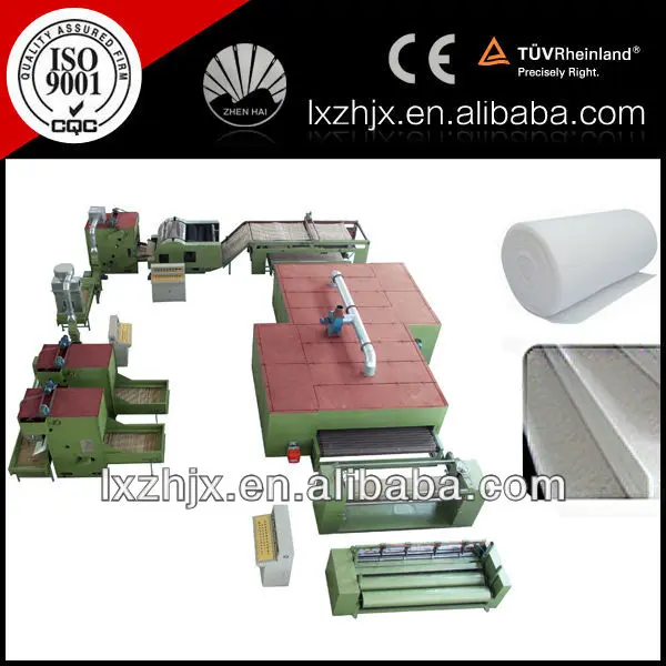 hot sale non-woven adhesive free cotton wool high speed cotton line wjm-3