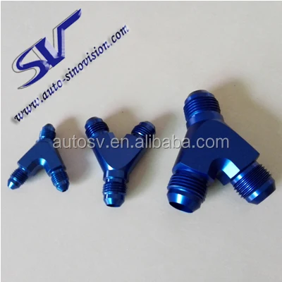 
Y type oil pipe machine oil pipe three way quick connect Y Adapter oil cooling transfer adapter AN6 adapterPipe Fittings 