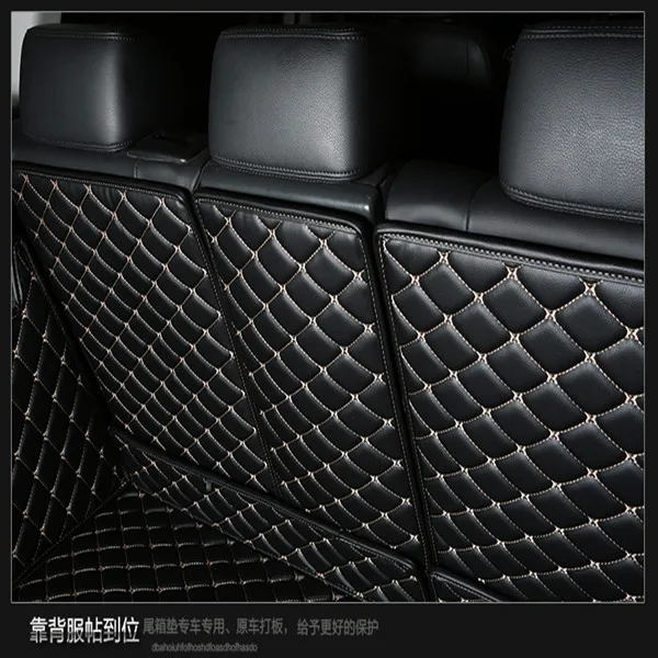 Wholesale hot sale luxury customized 5D 7DPVC leather wear-resistant easy to clean car trunk mats