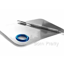 1Set Stainless Steel Palette Spatula Manicure Nail Art Polish Tool 14312