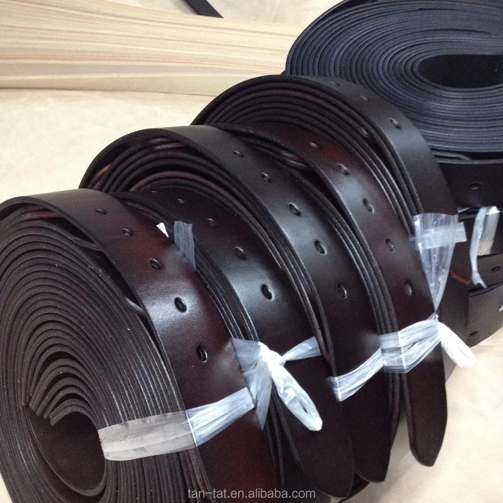 Customized Men Cow Leather Belt with Copper Pin Buckle