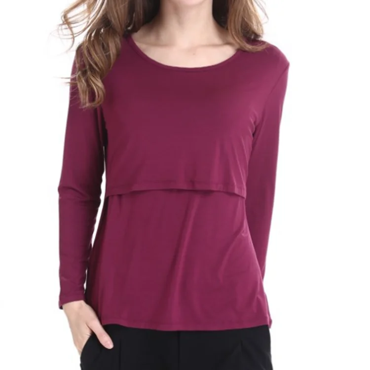 Wholesale Fleece US Size Long Breastfeeding Clothes Nursing Set Women Maternity Jumper Suits