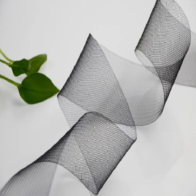 1/2 inch Stiff Pure color Crinoline Horsehair Braid for Wedding dresses making