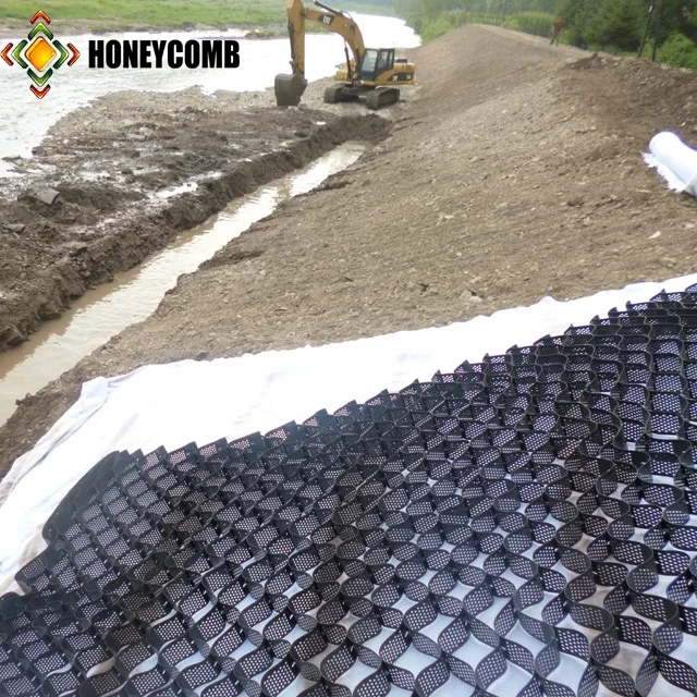 Блокировка пластиковой подъездной дороги Почвы Стабилизатор geocell асфальтоукладчик для дороги