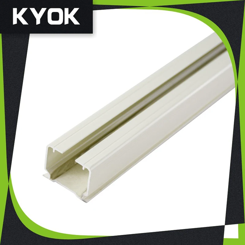 high quality aluminum wave ceiling double ripple fold curtain track curtain rail for  hotel