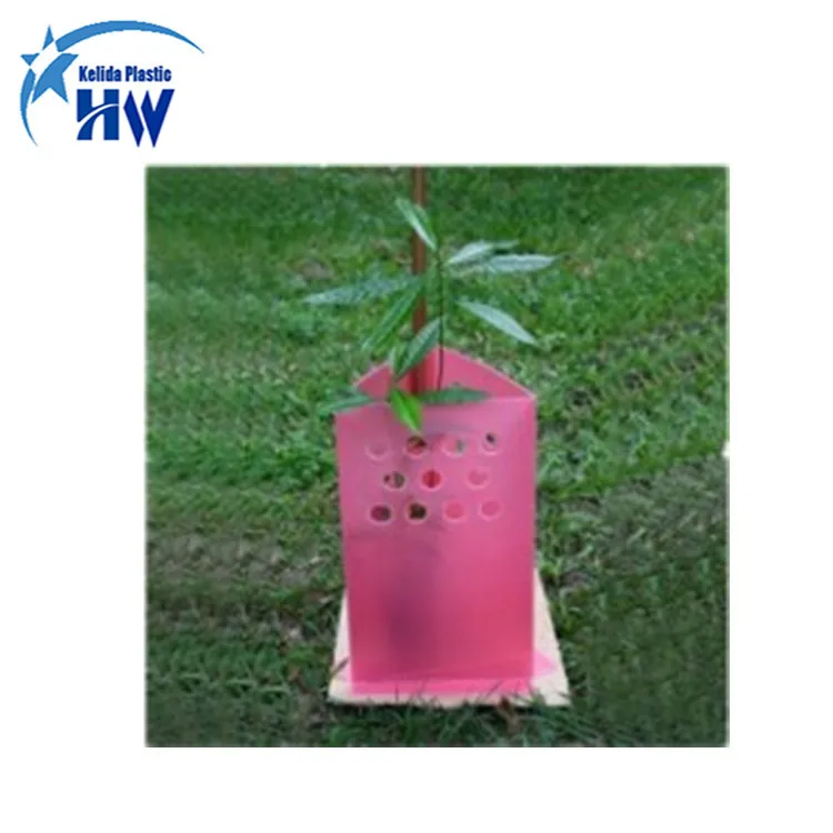Best Price Weatherproof Resistance Anti-UV PP Corrugated Plastic Tree Guards/Tree Protectors/Tree shelters manufacturer