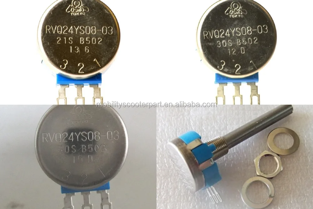 TOCOS RVQ24YS0803-21S Throttle Potentiometer 5KVR Pot for mobility scooter electric handicapped scooters