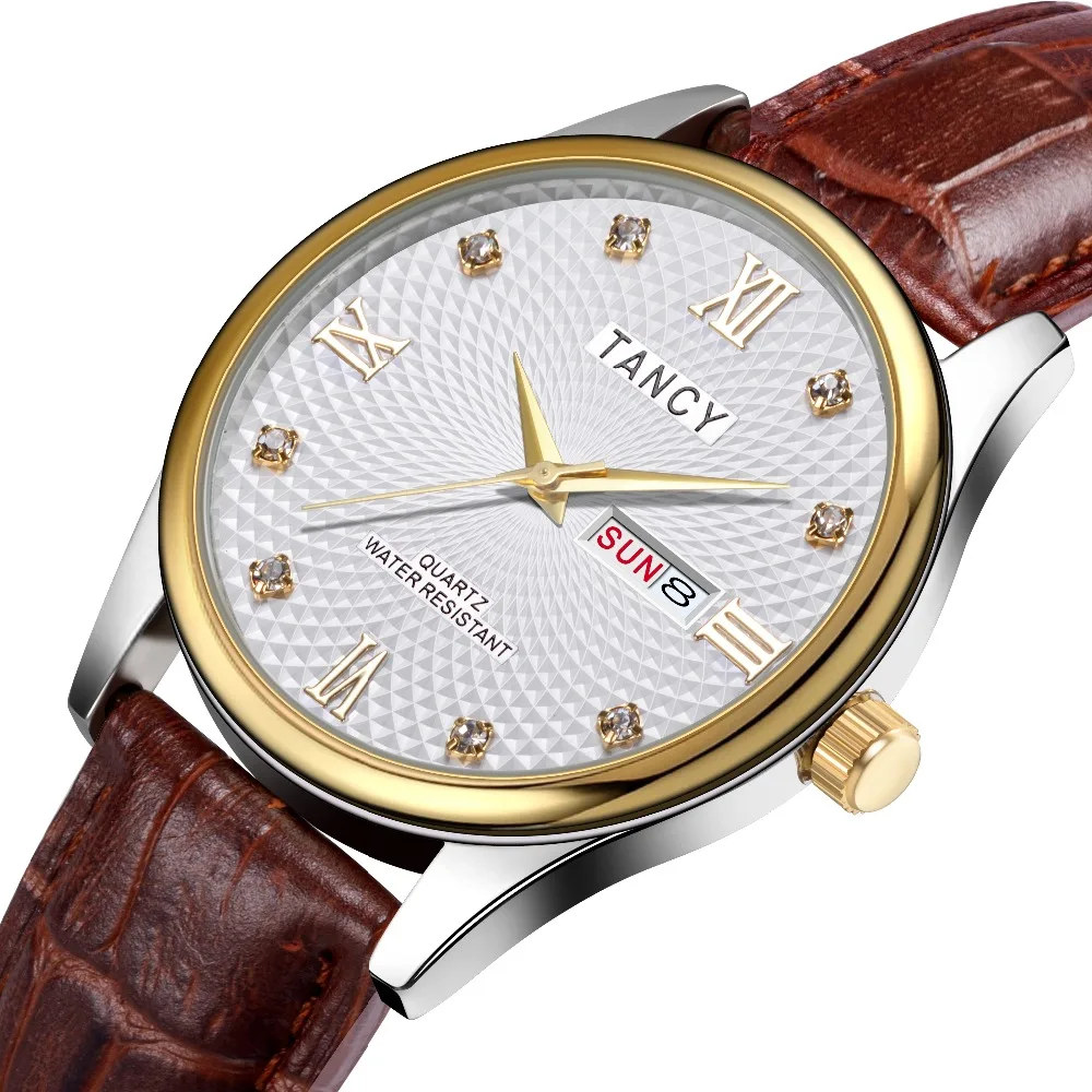 Low moq wholesale custom quartz watches bezel japan movt luxury watches men