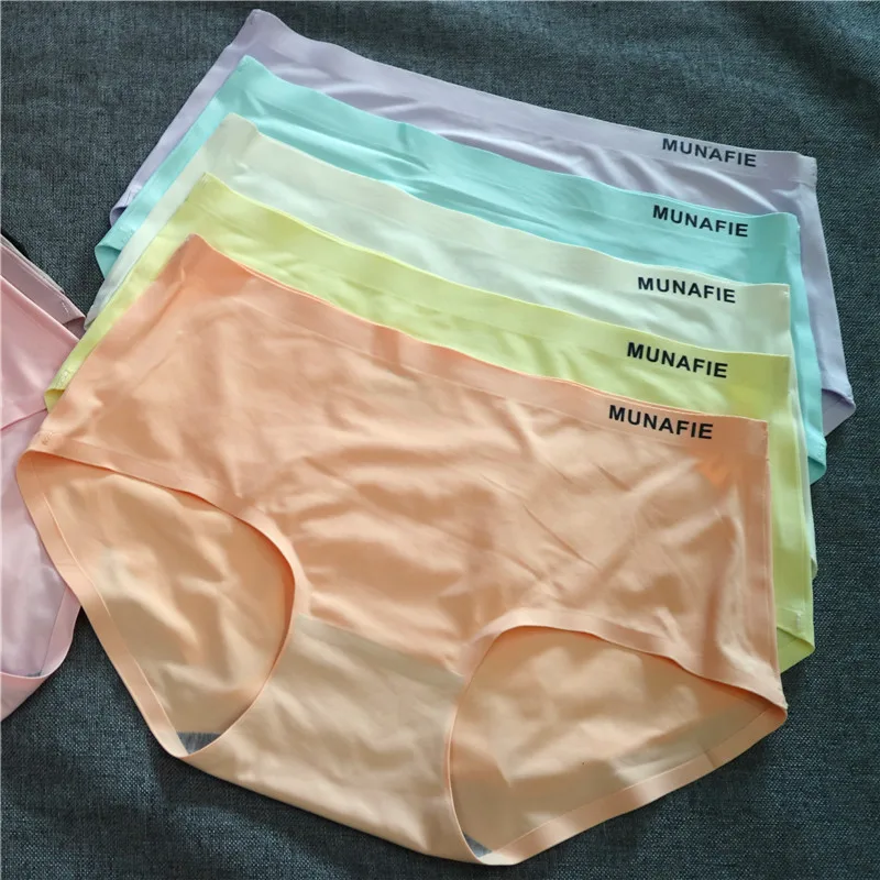 Дешево оптовая продажа munafie ice silk бесшовные трусики женское нижнее белье