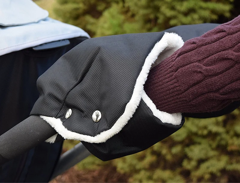 
Plush Winter Warm Waterproof Anti-freeze Hand Muff for Baby Stroller 