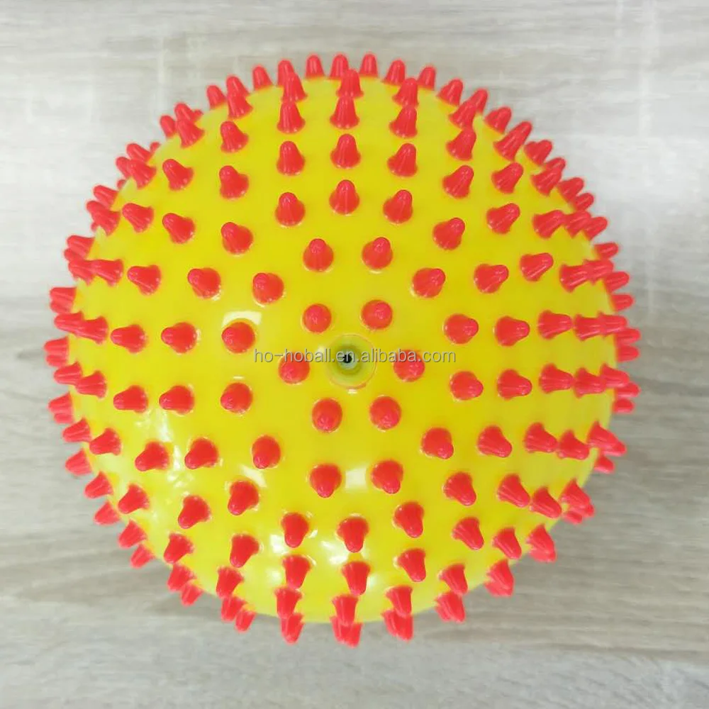 
BSCI certificated factory supply funny inflatable 2-color knobby ball 