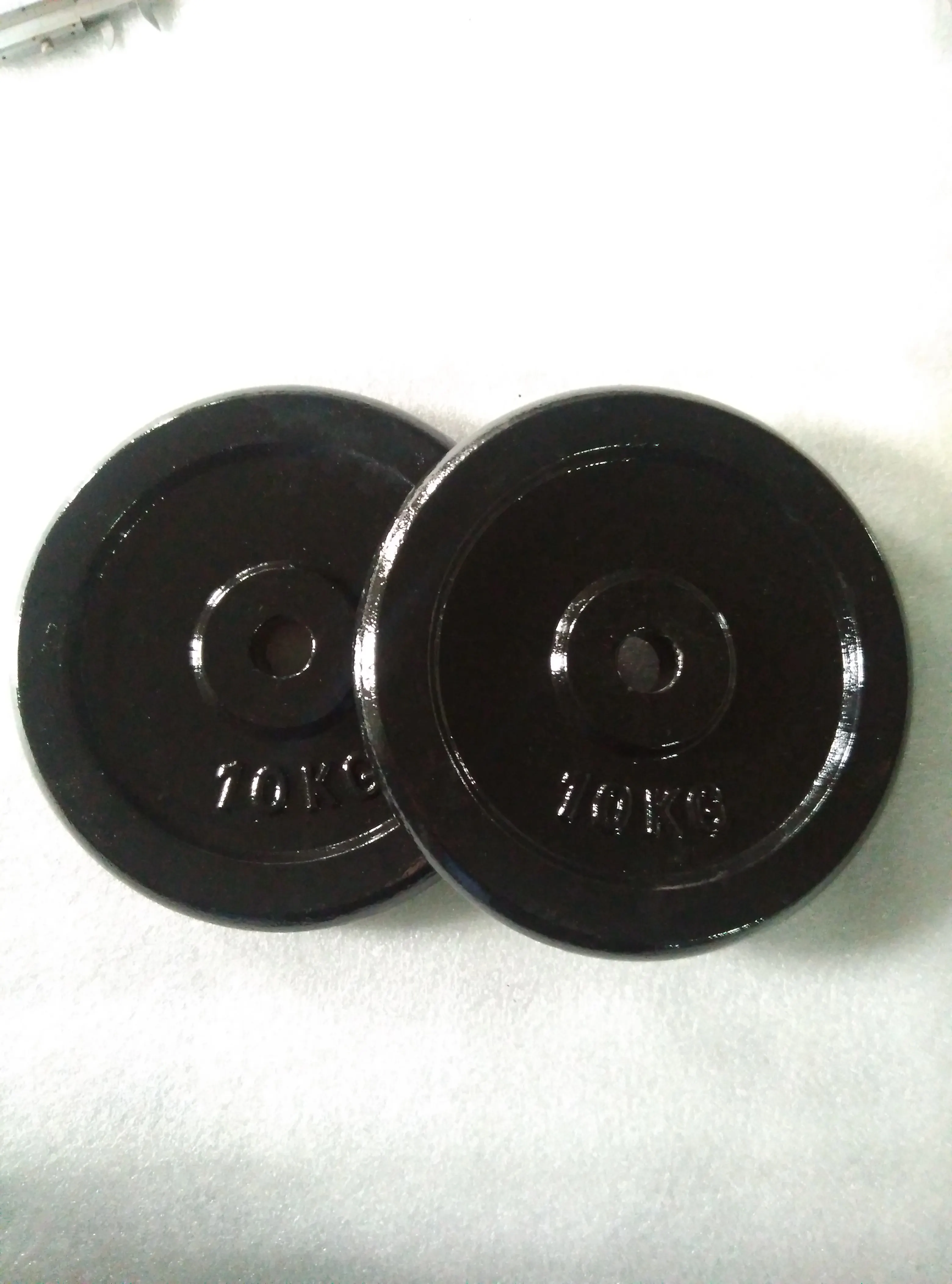 Fitness equipment black hammertone cast iron weight plate in weight lifting