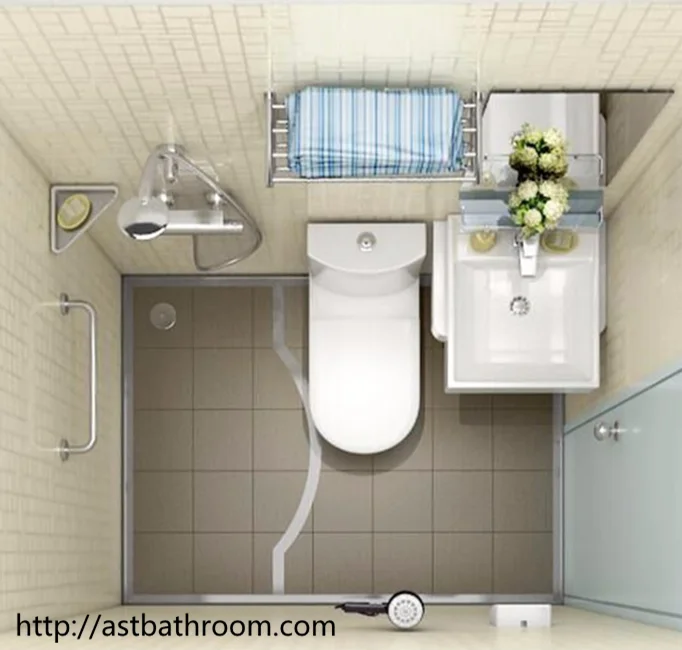 modular prefab shower room made SMC material bathroom unit modular Bathroom cubicle box toilet