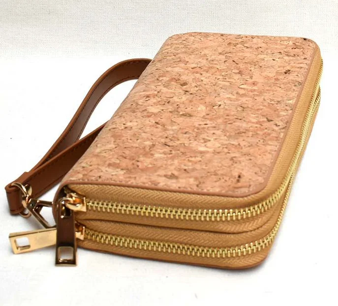 Natural Cork Leather Wallet for Men Clutch Wholesale