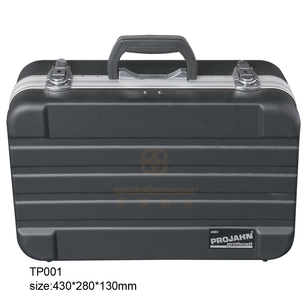Aluminum frame plastic hard ABS carry case for tool equipment storage display