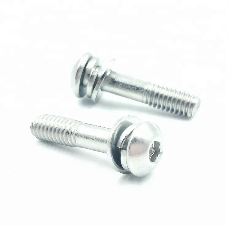Partially Threaded Hex Socket Button Head Cap Screws & Three Combination Sems Screws