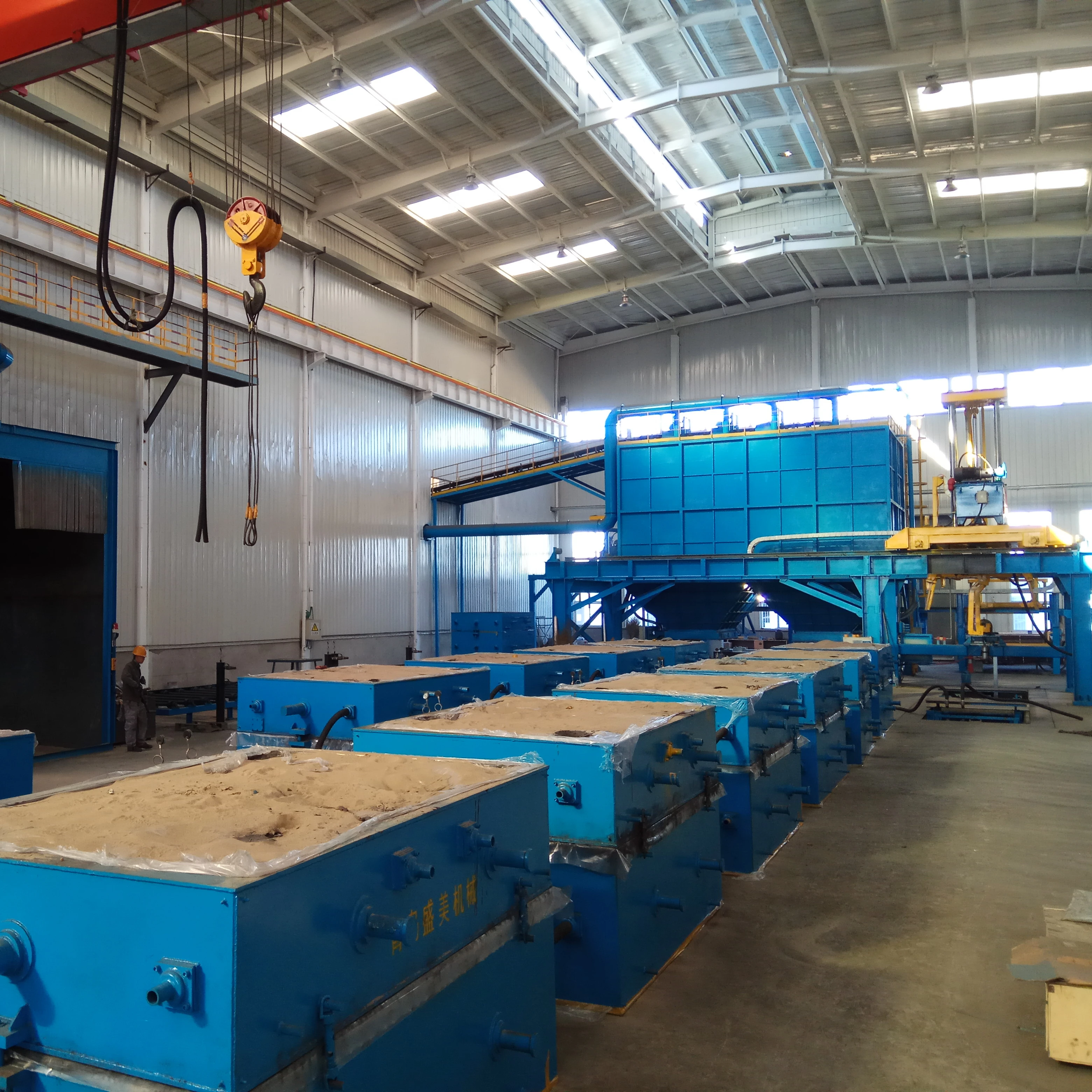 
High efficiency VPC V process molding line 