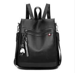 Women backpack nubuck leather+PU school backpacks for teenage girls casual large capacity shoulder bags