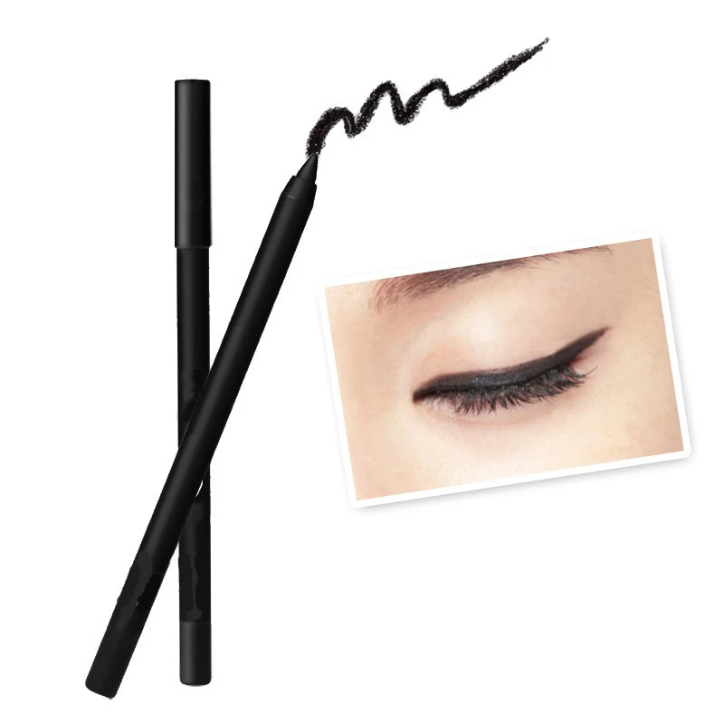 Newest  Easily Drawing Matte Dry Private Label Waterproof customize black eyeliner pencil