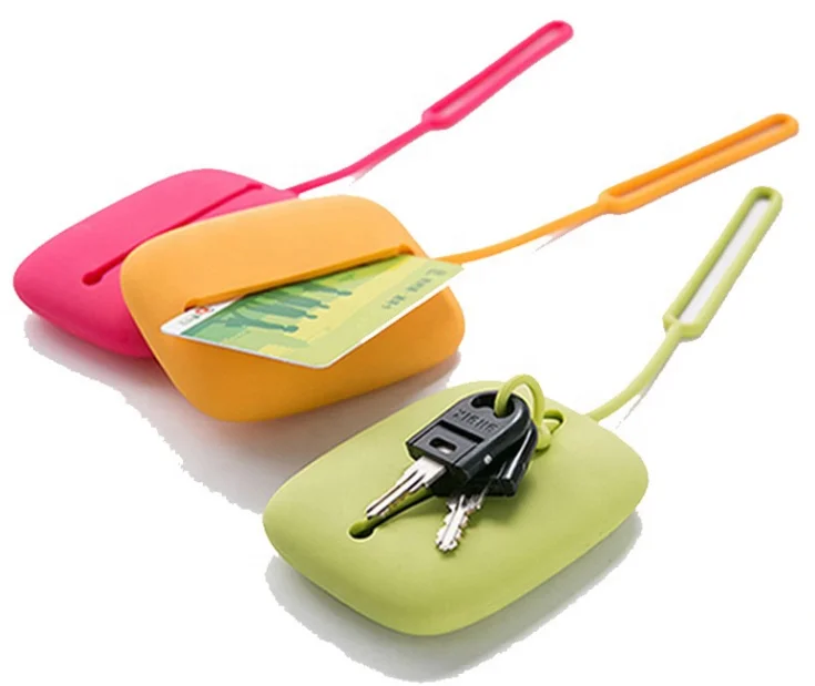 Рекламный подарок силиконовые кошельки для ключей