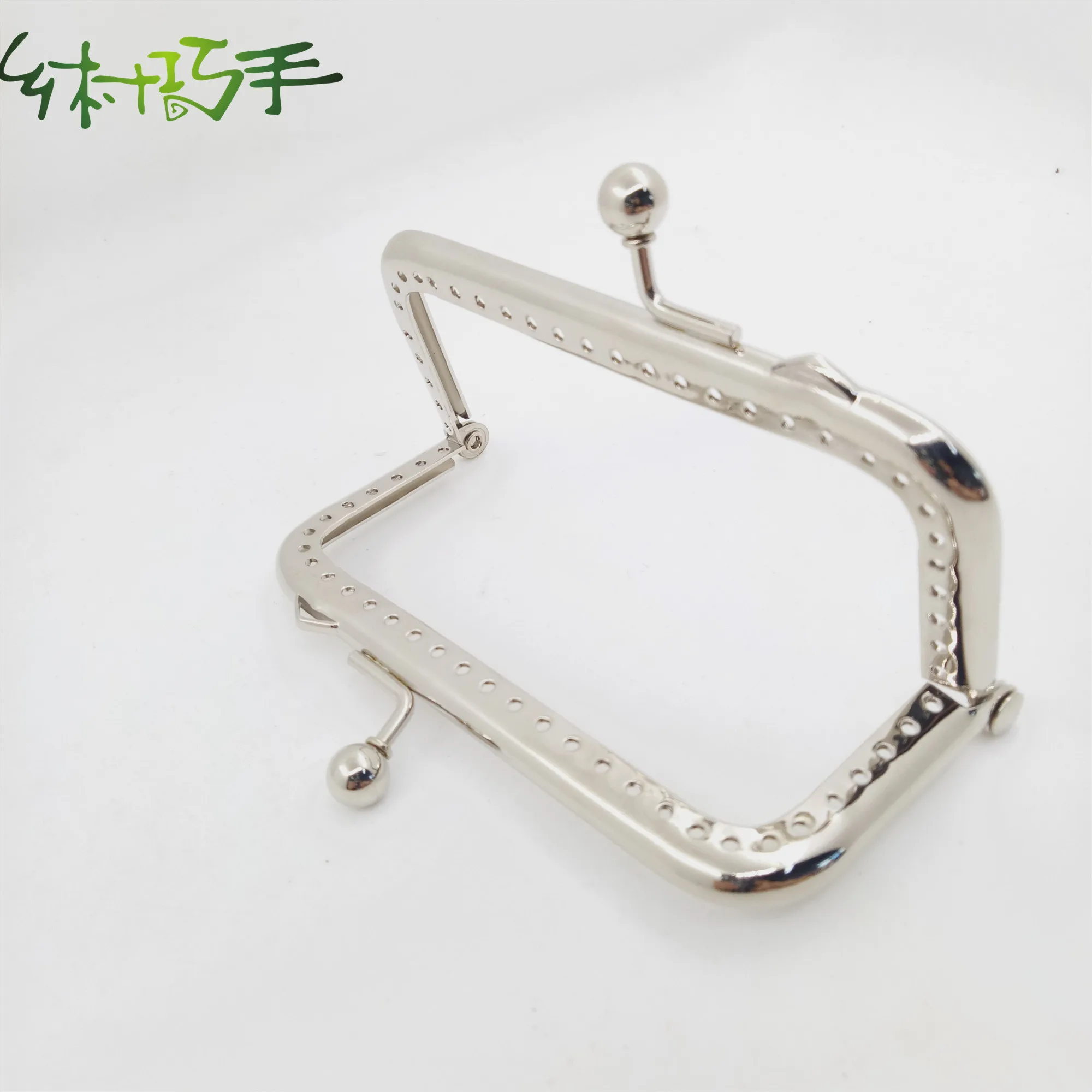 10*5cm  Nickel Metal Clutch Purse Frame Bag Frame Closure Hardware