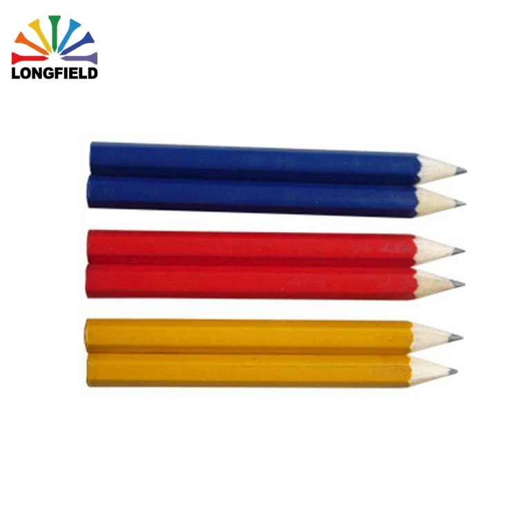 Custom cheap bulk pencil type hb funky natural standard wood pencil dimension custom