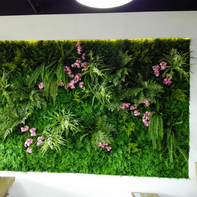 plastic panel ficus treeartificial tree for indoor & outdoor plastic grass hadge artificial vertical garden wall vertical green