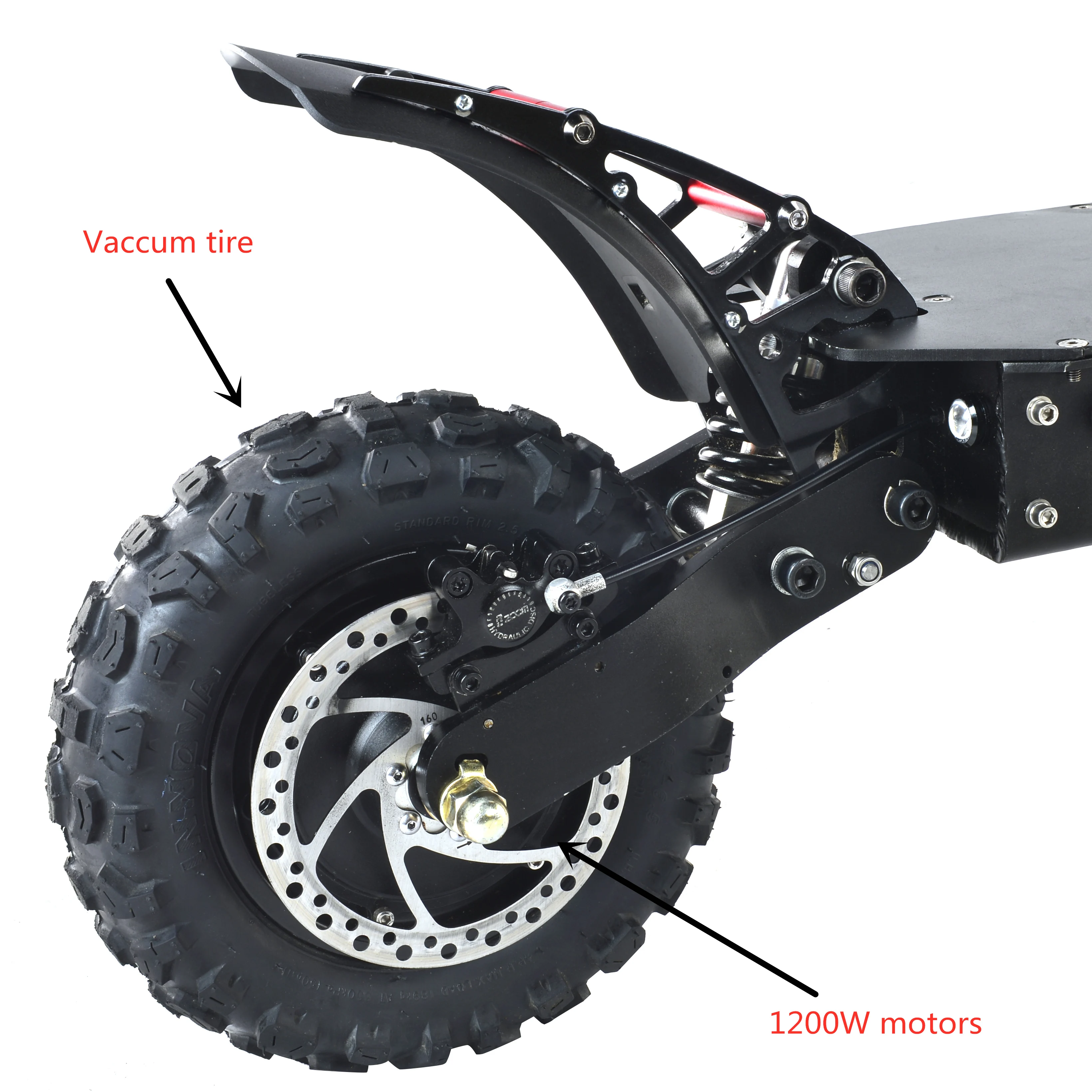 
Electric Scooter 11inch 2*1000w 60v 25a Best Adult Chinese Brushless Motor Power Battery 