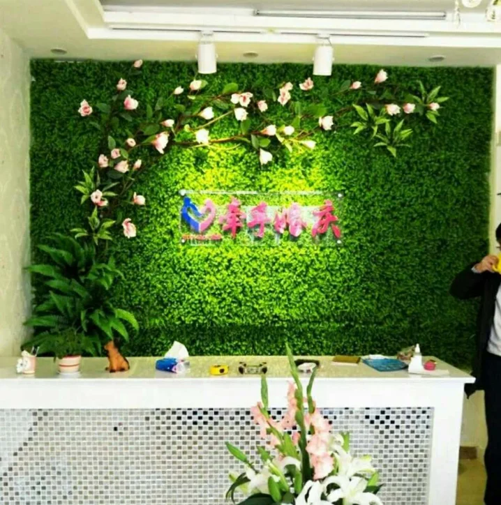 
Garden Decoration UV Proof Plastic Artificial Hedge Artificial GreenWall 