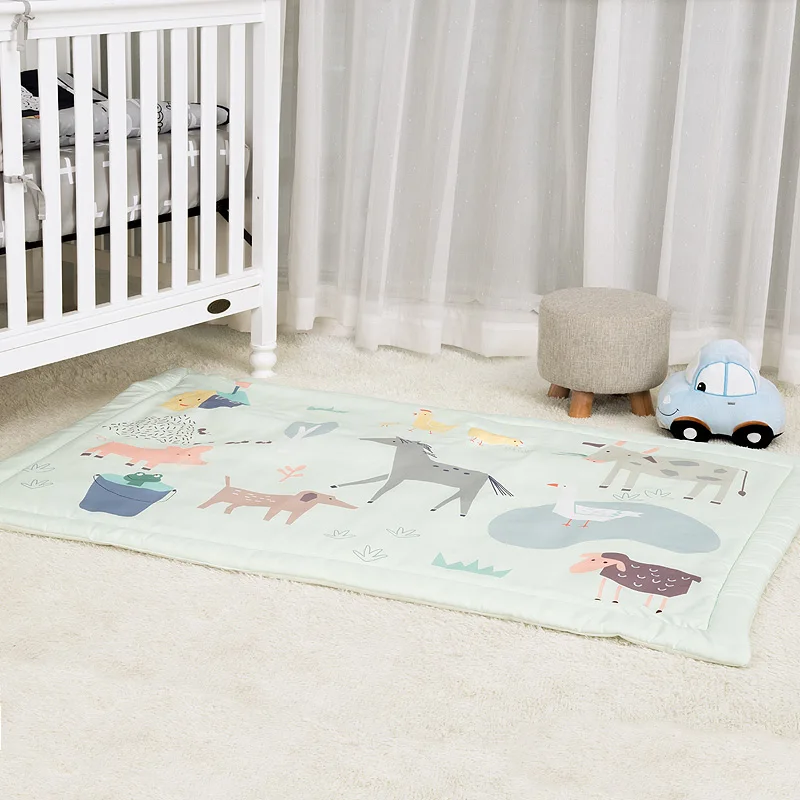 Cartoon animal printed floor children baby play mat