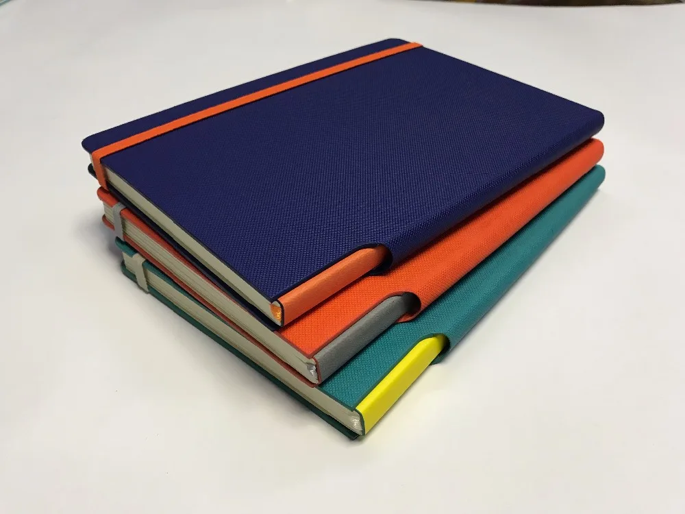 New products! custom thermo PU hardcover notebook with pen loop on the spine