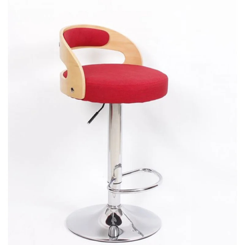 
Accent Low Back Swivel Height Barstool in Black Faux Leather and Chrome Finish Living room furniture 