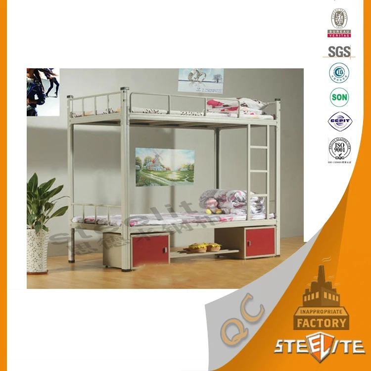 Cheap price wholesale dorm bunk bed / double decker metal bed / dubai bunk bed for sale