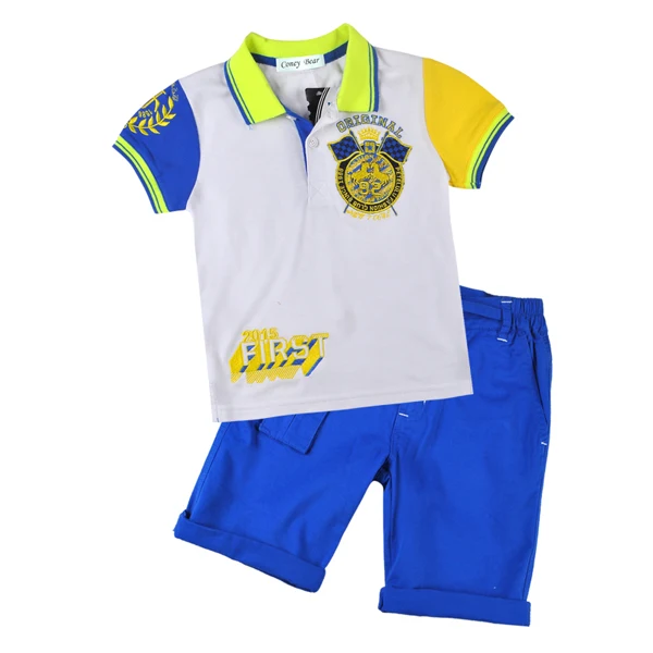 Лучшее Качество Простота Дизайн Короткими Рукавами Капри Хлопок Детей Основные Поло Футболки Оптом