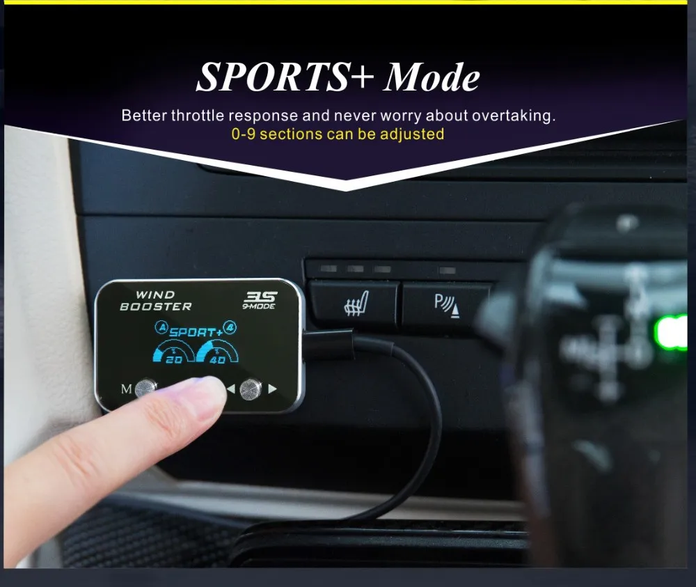 2024 Booster Turbo Tuning Electronic Auto 9-Drive Speed Throttle Controller For Toyota Throttle