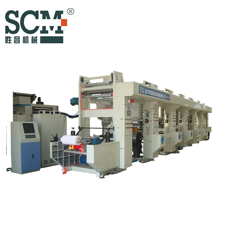 
SCM rotogravure printing machine 4 color pet printing machine paper printing machine price 