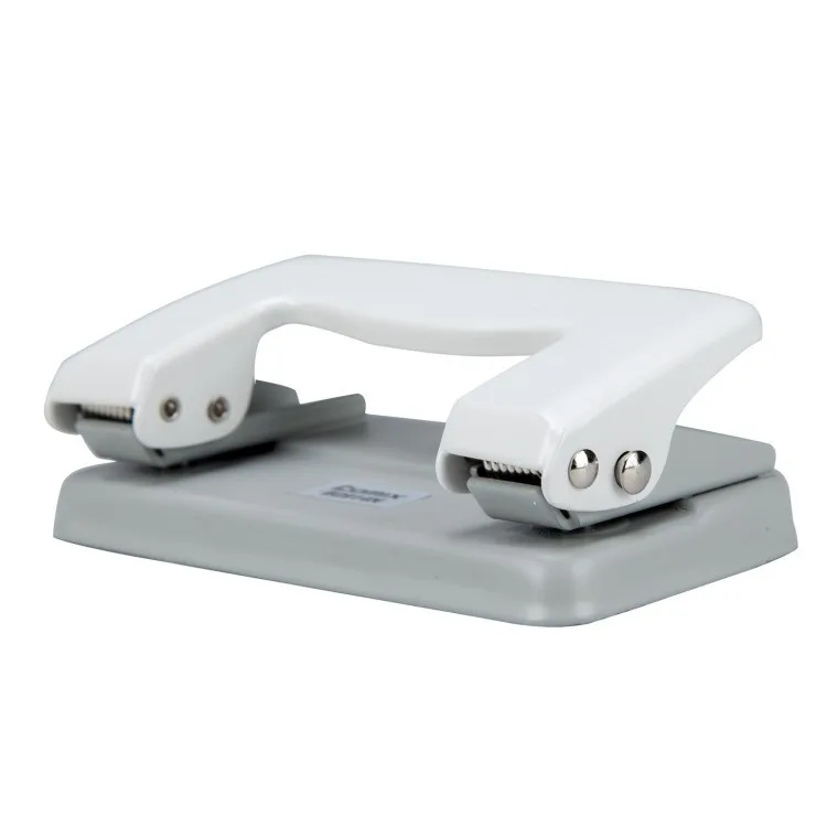 high quality office stationery manual stainless steel 12 sheets 2 hole puncher