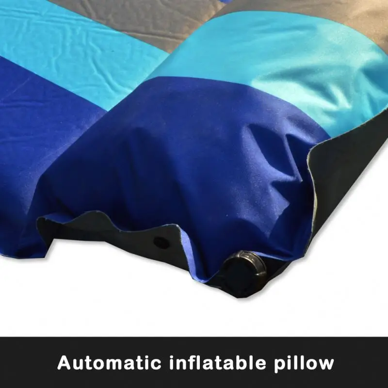 Waterproof Outdoor Air Mattress With Pillow Double Size Inflatable Airbed,High Rebound Sponge Camping Mat,Sleeping Pad