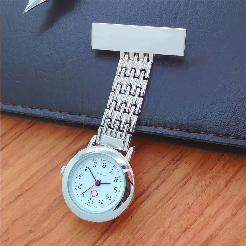 
Cheap Custom STOCKS Unisex Metal Steel Nurse Quartz Pocket Watch FOB nursing Gift 
