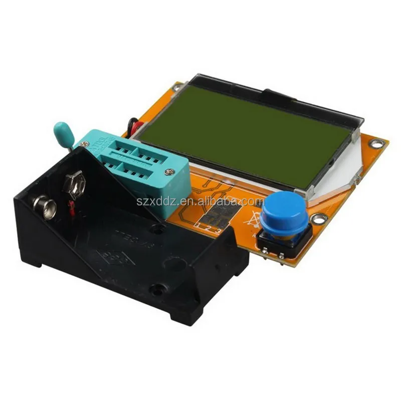 
XDDZ ESR-T4 Mega328 Digital Transistor Tester Diode Triode Capacitance ESR Meter MOS/PNP/NPN LCR TESTER METER 12864 LCD screen 