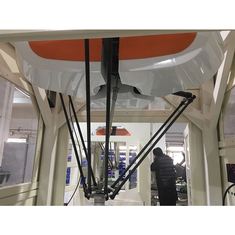 Food industrial CE 380VAC delta robot gripper arm for packing