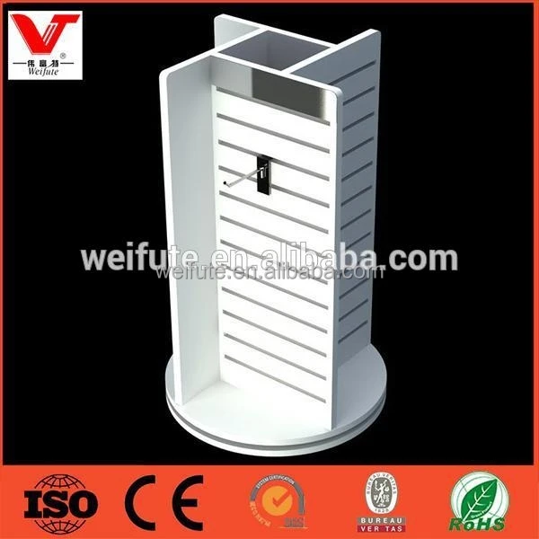 
Manufacturing Countertop Rotating Slatwall Display Stand For Store 