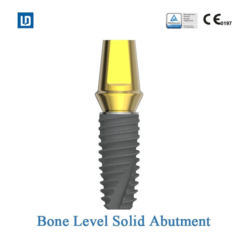 CE Approved Titanium Base Dental Implant Solid Abutment Compatible with Osstem DIO Dentium